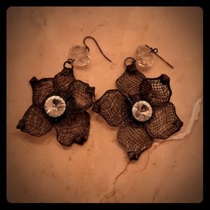Mesh Flower Earrings